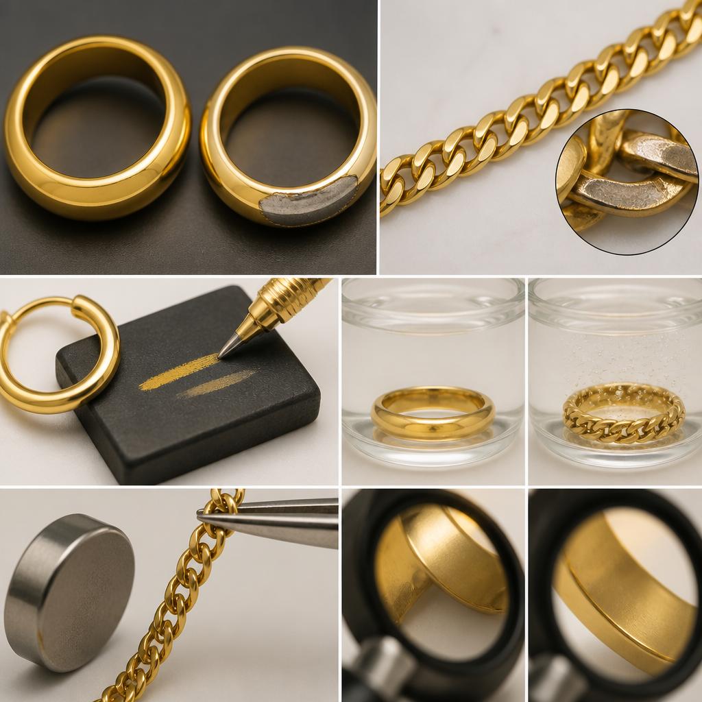 金と金メッキの見分け方を学ぼう！