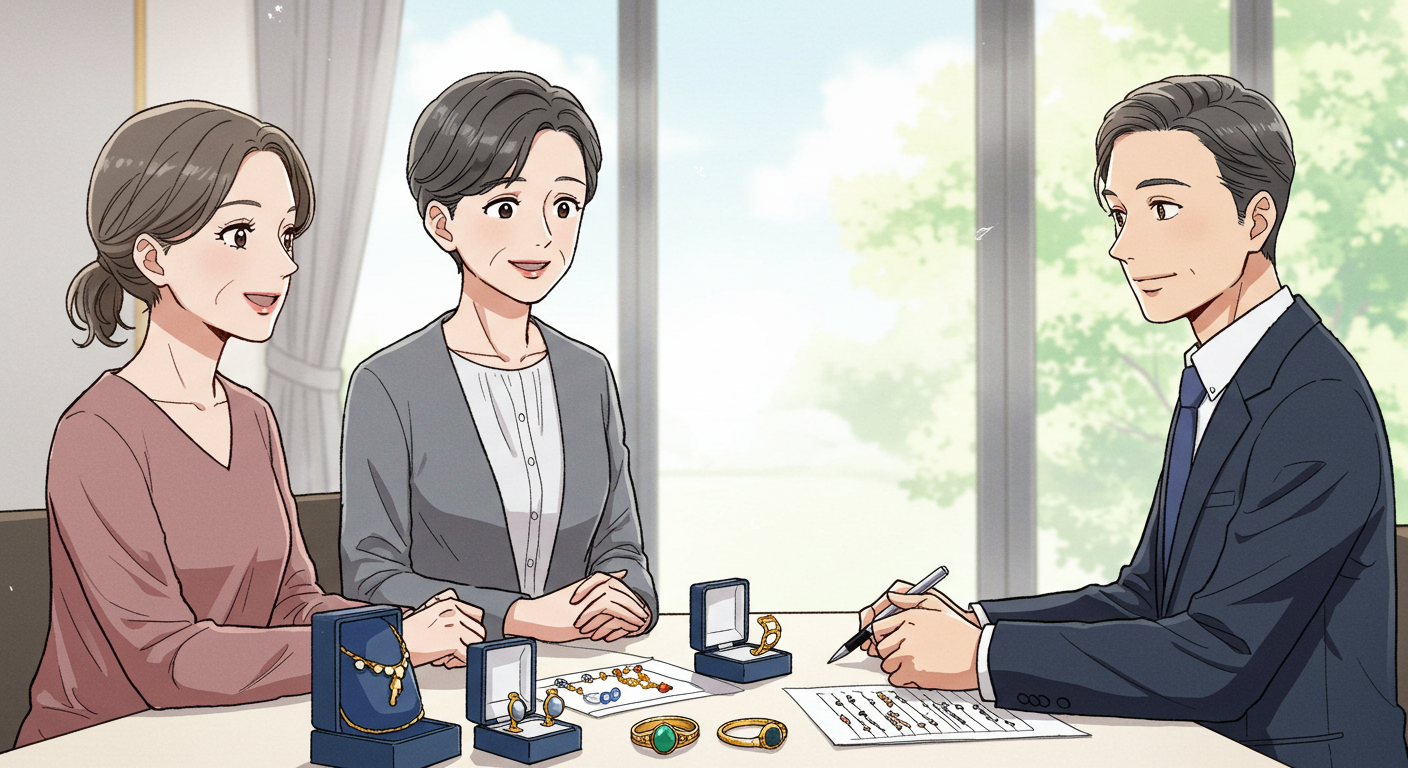 貴金属の査定の流れ